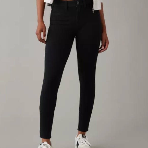 American Eagle NE(X)T Level Stretch Skinny Black Jeans Women’s Size 4 - Picture 2 of 6
